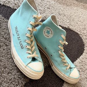 Golf Le Fleur Blue High-Top Sneakers